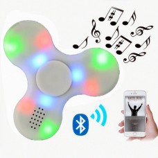 Fidget Hand Spinner With Wireless Built-in Bluetooth Speaker LED Light 